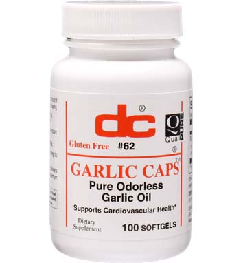 GARLIC CAPS PURE ODORLESS GARLIC OIL 1,000 MG