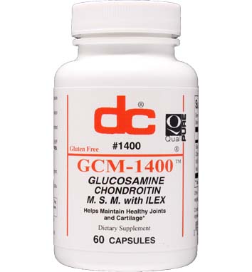 G C M-1400 Glucosamine, Chondroitin, M. S. M., with Ilex