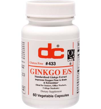 GINKGO E/S Ginkgo Extract 24/6 120 mg Ginkgo Leaves 300 mg  Suitable for Vegetarians