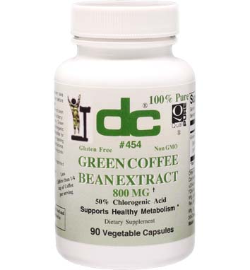 GREEN COFFEE BEAN EXTRACT 800 MG 50% Chlorogenic Acid