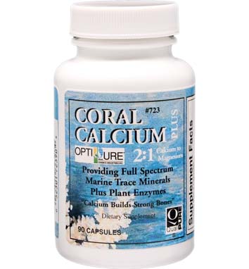 CORAL CALCIUM PLUS CAPSULES 2:1 Calcium to Magnesium w/Trace Minerals and Plant Enzymes