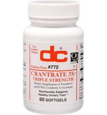 CRANTRATE 3X Triple Strength Cranberry Concentrate 252 MG 50:1 w/Vitamin C and E