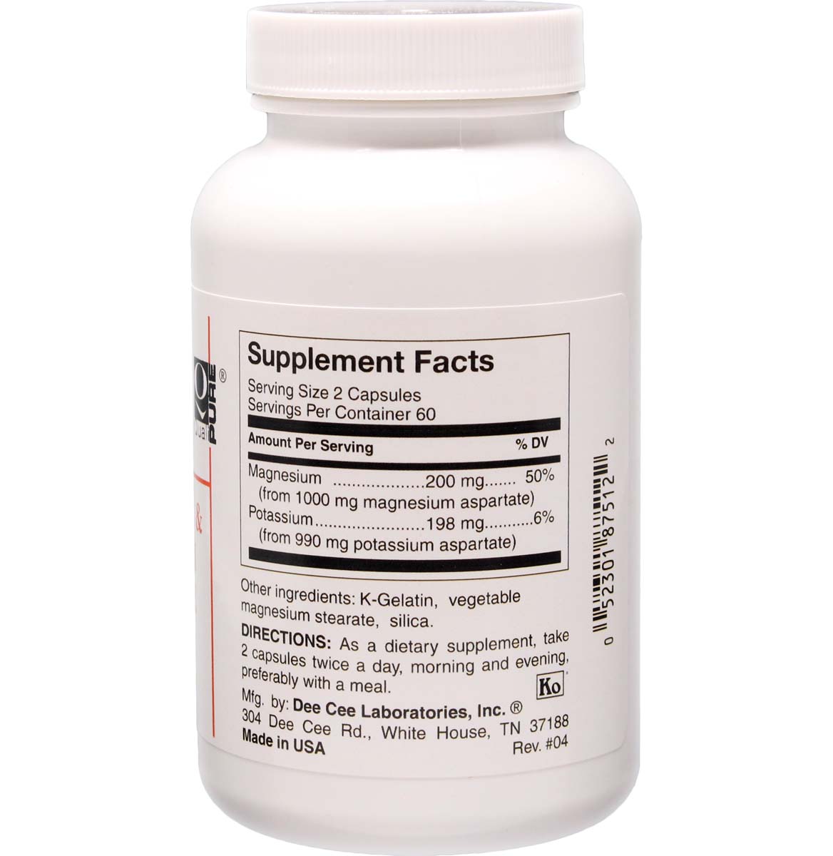  Potassium Magnesium Supplement – Potassium 200mg +