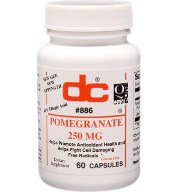 POMEGRANATE 250 MG Standardized for 40% Ellagic Acid